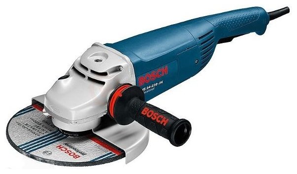 

УШМ (болгарка) BOSCH GWS 24-230 JH, сетевая, 2400Вт, 230мм, 6500 об/мин, 5.2кг (0601884203), GWS 24-230 JH