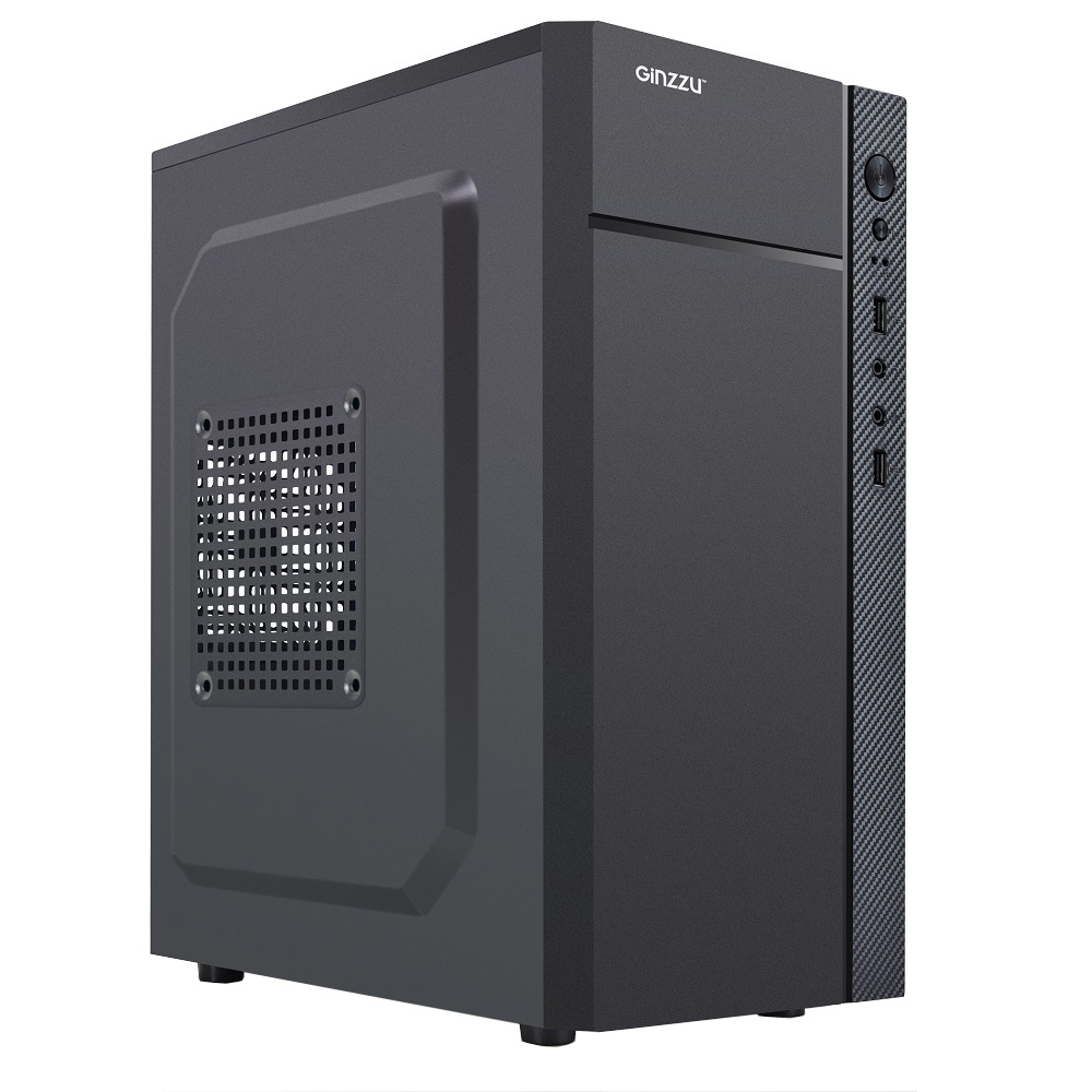

Корпус Ginzzu B220, mATX, Mini-Tower, черный, без БП, B220
