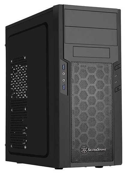 Корпус SilverStone PS13B Black, ATX, Midi-Tower, 2xUSB 3.0, черный, Без БП (SST-PS13B)