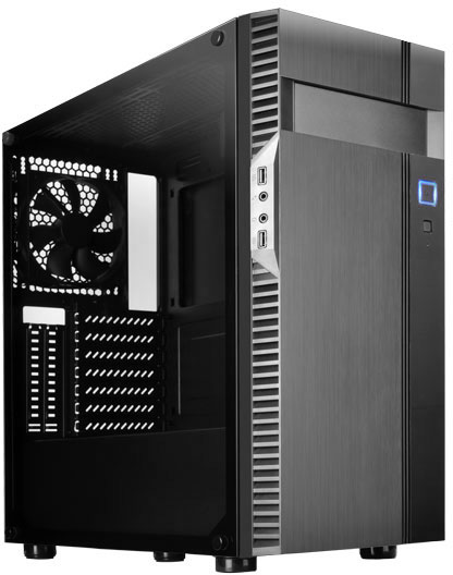 Корпус SilverStone PS14B-EG, ATX, Midi-Tower, 2xUSB 3.0, черный, Без БП (SST-PS14B-EG)