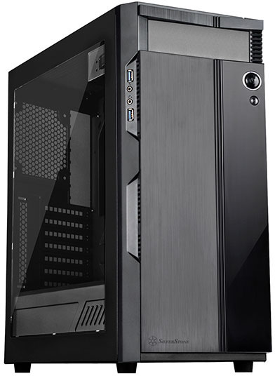 

Корпус SilverStone PS14B-W, ATX, Midi-Tower, 2xUSB 3.0, черный, Без БП (SST-PS14B-W), PS14B-W