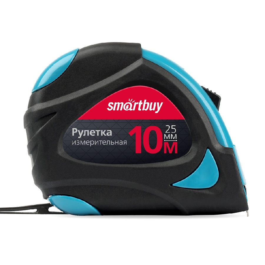 

Рулетка 10 м x 2.5 см, прорезиненный корпус, SmartBuy (SBT-MTP-1025P2)