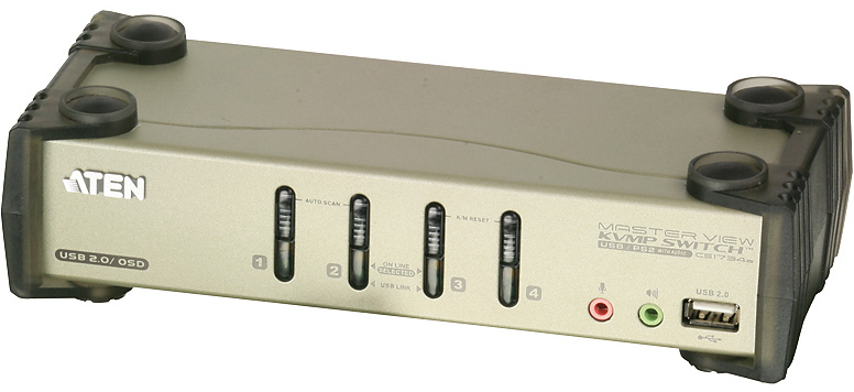 

Переключатель ATEN CS-1734B 4-port PS/2 / USB 2.0 KVMP, CS-1734B