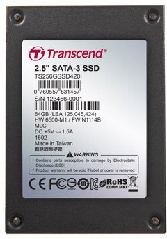 

Твердотельный накопитель (SSD) Transcend 256Gb 420I, 2.5", SATA3 (TS256GSSD420I)