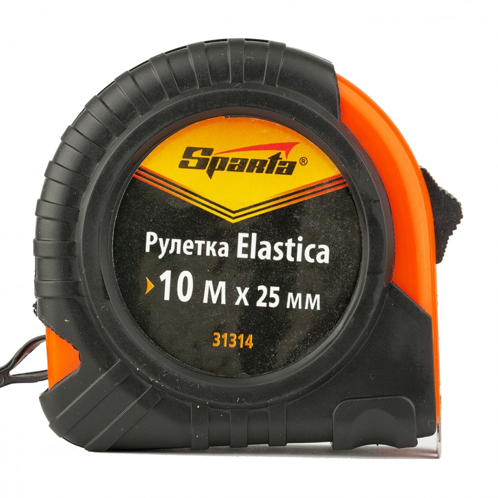 

Рулетка 10 м x 2.5 см, прорезиненный корпус, Sparta Elastica (31314), Elastica