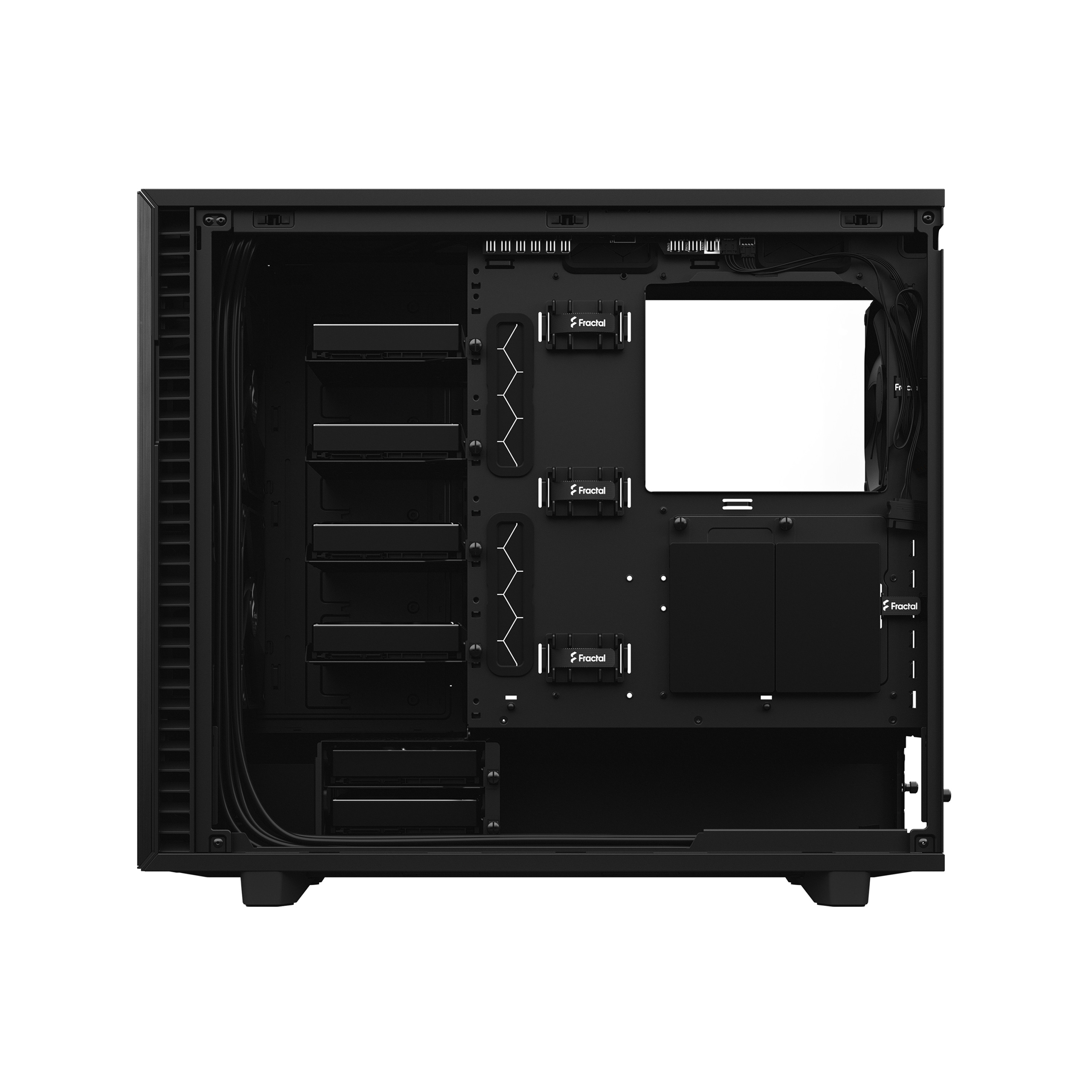 Корпус Fractal Design Define 7 Light Tempered Glass, E-ATX, Micro-ATX, Standard-ATX, Mini-ATX, Midi-Tower, 2xUSB 3.0, USB Type-C, черный, Без БП (FD-C-DEF7A-02)