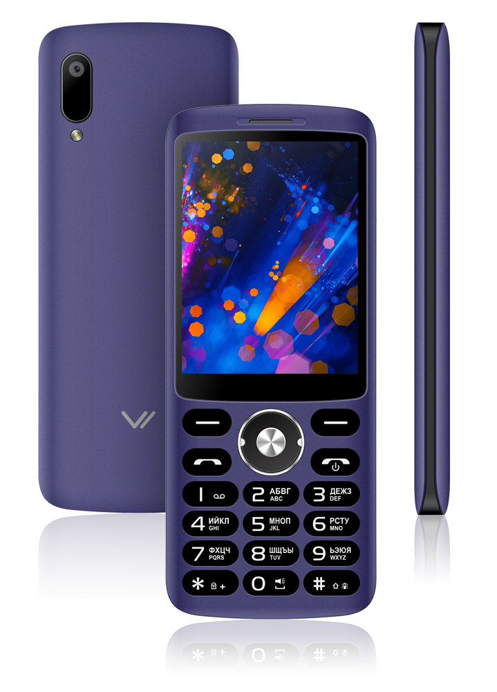 

Мобильный телефон VERTEX D571, 2.8" 320x240 TN, 32Mb, BT, 1xCam, 2-Sim, 1100mAh, фиолетовый (D571-BL), D571