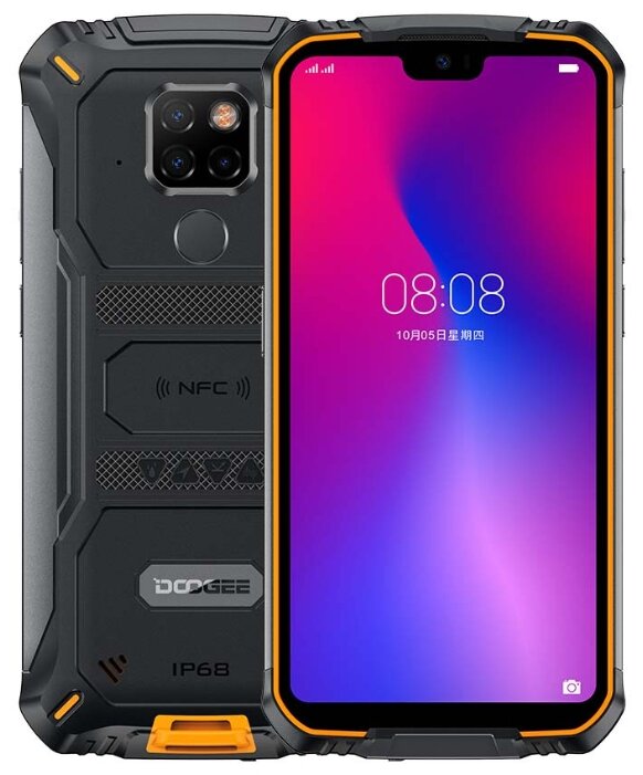 

Смартфон DOOGEE S68 Pro, 5.9" 1080x2280 IPS, MediaTek Helio P70, 6Gb RAM, 128Gb, 3G/4G, NFC, Wi-Fi, BT, 3xCam, 2-Sim, 6300mAh, USB Type-C, Android 9.0, черный/оранжевый, ударопрочный корпус, S68 Pro
