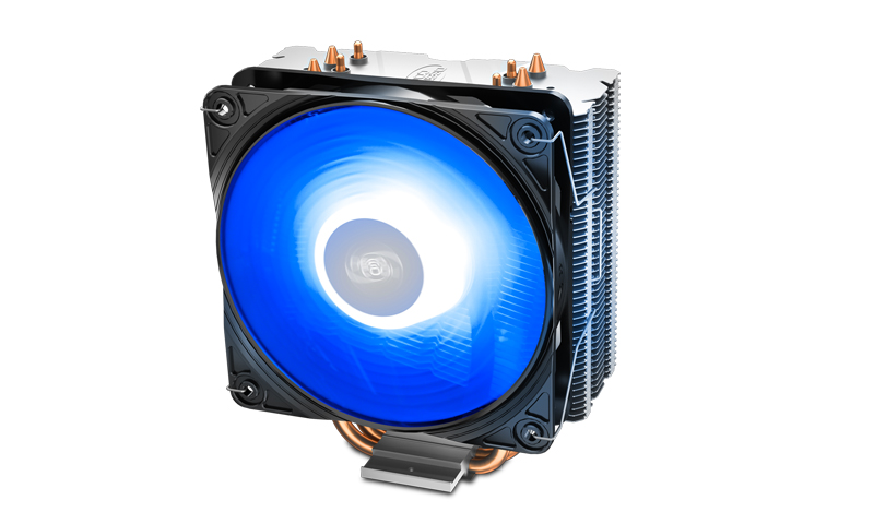 

Кулер для процессора DeepCool GAMMAXX 400 V2 для Socket/115x/1200/AM2/AM2+/AM3/AM3+/FM1/AM4/FM2/FM2+, 120 мм, 1650rpm, 27.8 дБА, 180 Вт, 4-pin PWM, Al+Cu, Blue LED (DP-MCH4-GMX400V2-BL), GAMMAXX 400 V2