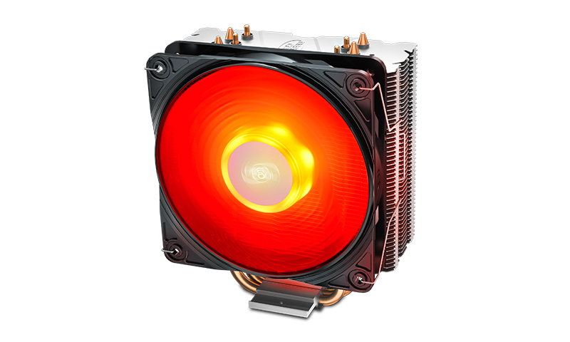 

Кулер для процессора DeepCool GAMMAXX 400 V2 Red для Socket/115x/1200/1356/1366/AM2/AM2+/AM3/AM3+/FM1/AM4/FM2/FM2+, 120 мм, 1650rpm, 27.8 дБА, 180 Вт, 4-pin PWM, Al+Cu, Red LED (DP-MCH4-GMX400V2-RD), GAMMAXX 400 V2 Red