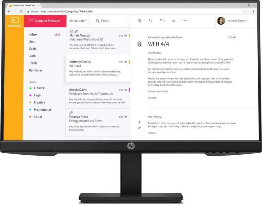 

Монитор 23.8" HP P24h G4 IPS, 1920x1080 (16:9), 250кд/м2, 14мс, VGA, HDMI, DisplayPort, черный (7VH44AA), P24h G4