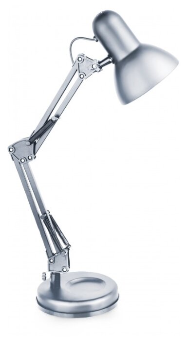

Светильник настольный Camelion Light Solution KD-313 C03, E27, 60 Вт, без ламп, серебристый (13641), KD-313 C03