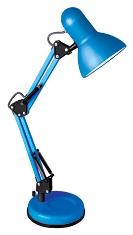 

Светильник настольный Camelion Light Solution KD-313 C06, E27, 60 Вт, без ламп, синий (13643), KD-313 C06