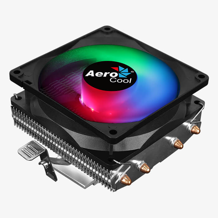 

Кулер для процессора Aerocool Air Frost 4 для Socket 775/115x/1200/AM2/AM2+/AM3/AM3+/FM1/AM4/FM2/FM2+, 90 мм, 1800rpm, 25.7 дБА, 125 Вт, 3-pin, Al+Cu, RGB (4710562750201), Air Frost 4