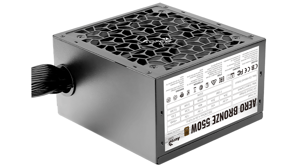 

Блок питания 550 Вт ATX AeroCool Aero Bronze 550W, 120 мм, 80 Plus Bronze (4710562753967), Aero Bronze 550W