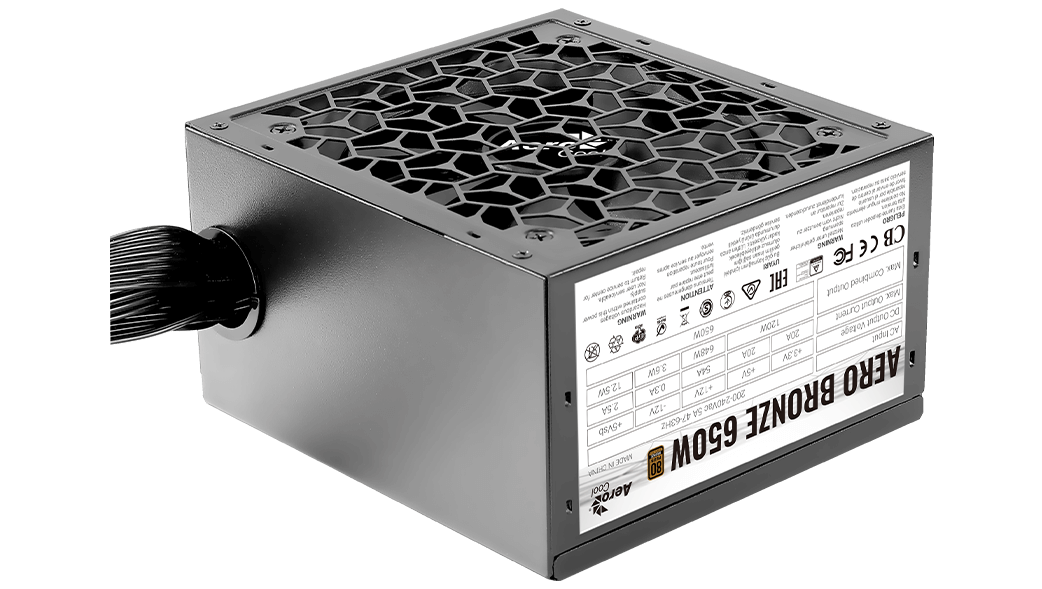 

Блок питания 650 Вт ATX AeroCool Aero Bronze, 120 мм, 80 Plus Bronze (4710562753981), Aero Bronze