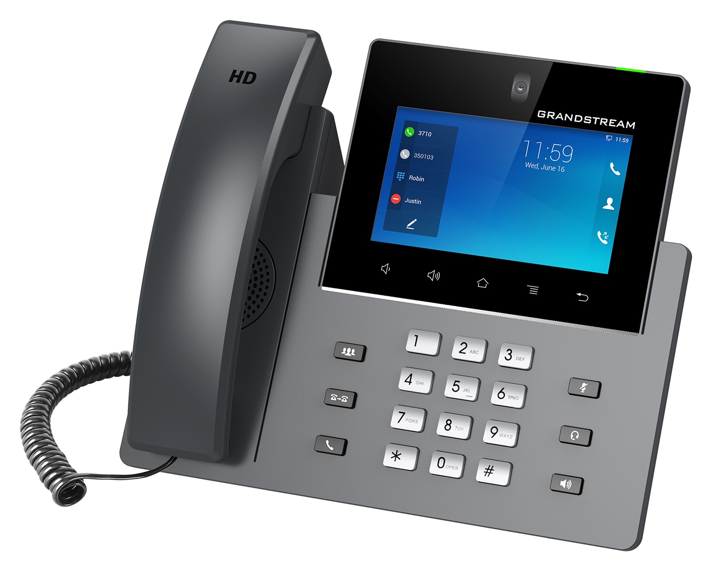 

VoIP-телефон Grandstream GXV3350, 16 линий, 16 SIP-аккаунтов, цветной дисплей, PoE, серый, GXV3350