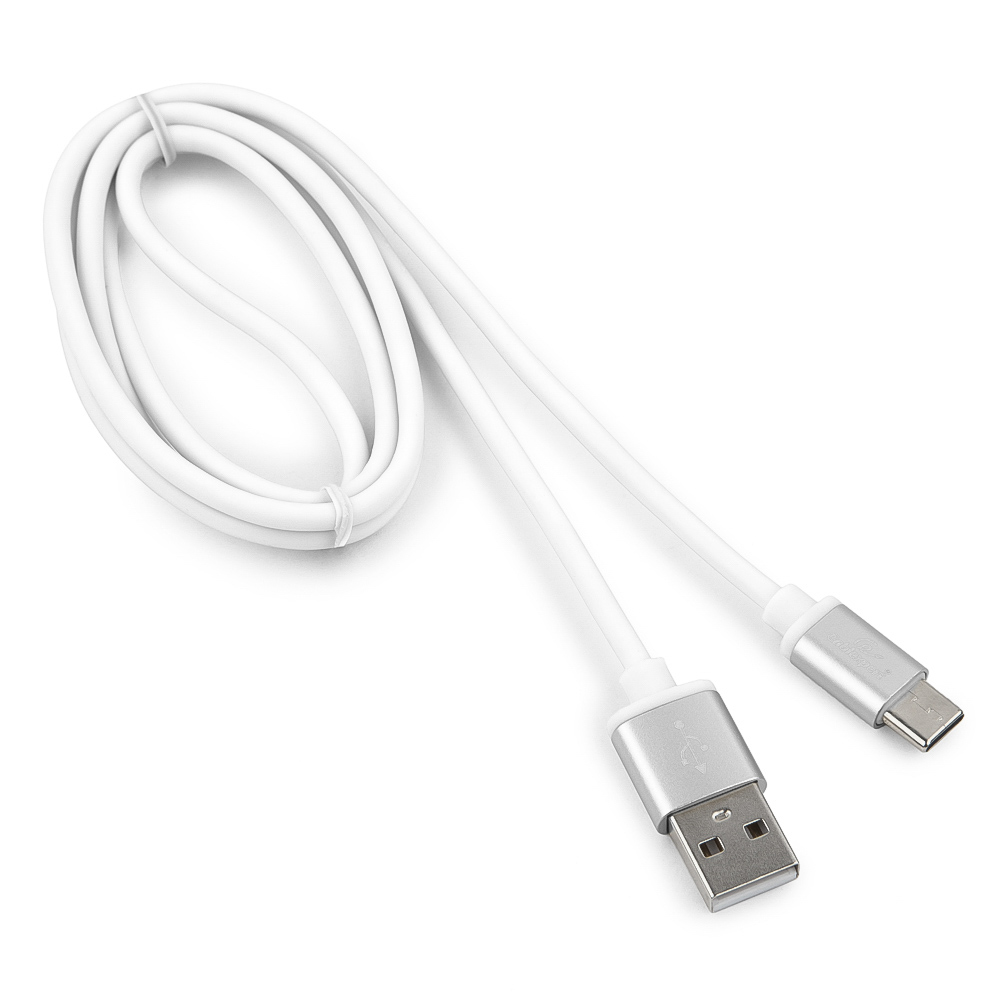 

Кабель USB-Type-C, Cablexpert, блистер, 1м, белый (CC-S-USBC01W-1M)