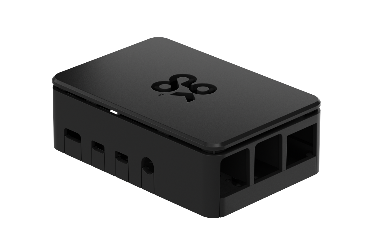 Корпус Raspberry Official Case Okdo Standard Series для Raspberry Pi 4, пластик, черный (187-3797)
