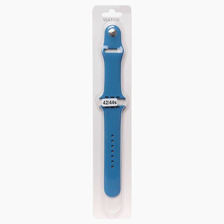 Ремешок Sport Band для Apple Watch, S, силикон, голубой (107226)