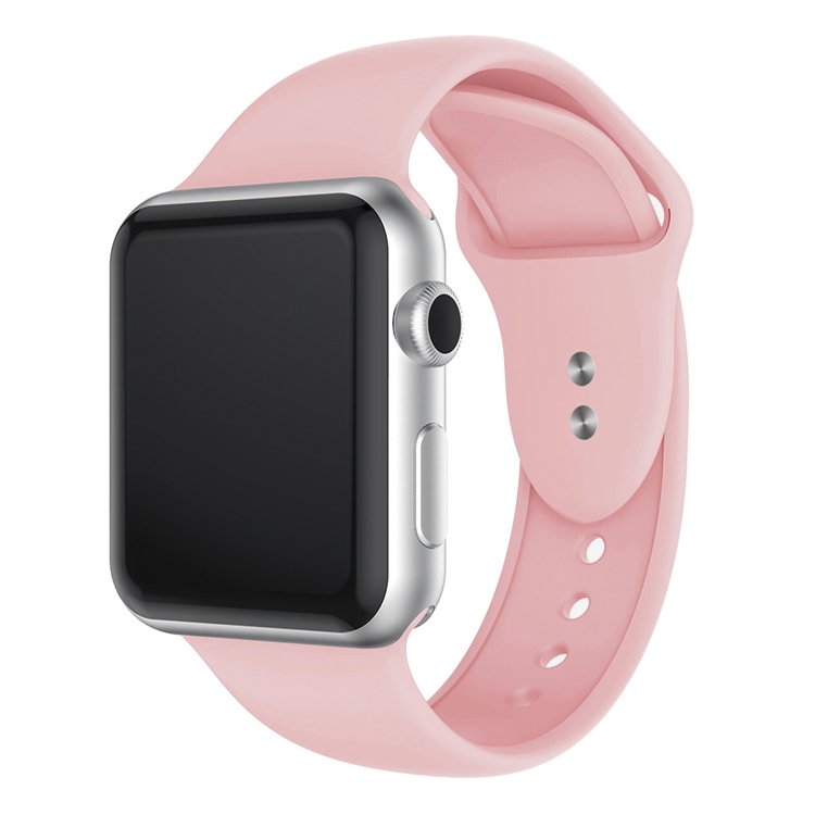 Ремешок Sport Band для Apple Watch, S, силикон, светло-розовый (107215)