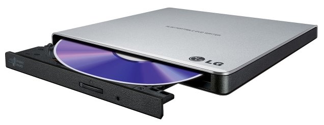 

Внешний привод DVD-RW LG, USB, серебристый, Retail (GP57ES40), GP57ES40