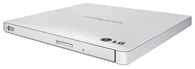 

Внешний привод DVD-RW LG, USB, белый, Retail (GP57EW40), GP57EW40