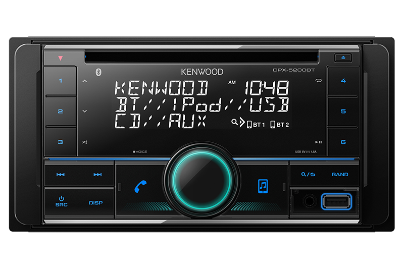 

Автомагнитола KENWOOD DPX-5200BT, 2 DIN, 4x50W, USB черный, DPX-5200BT