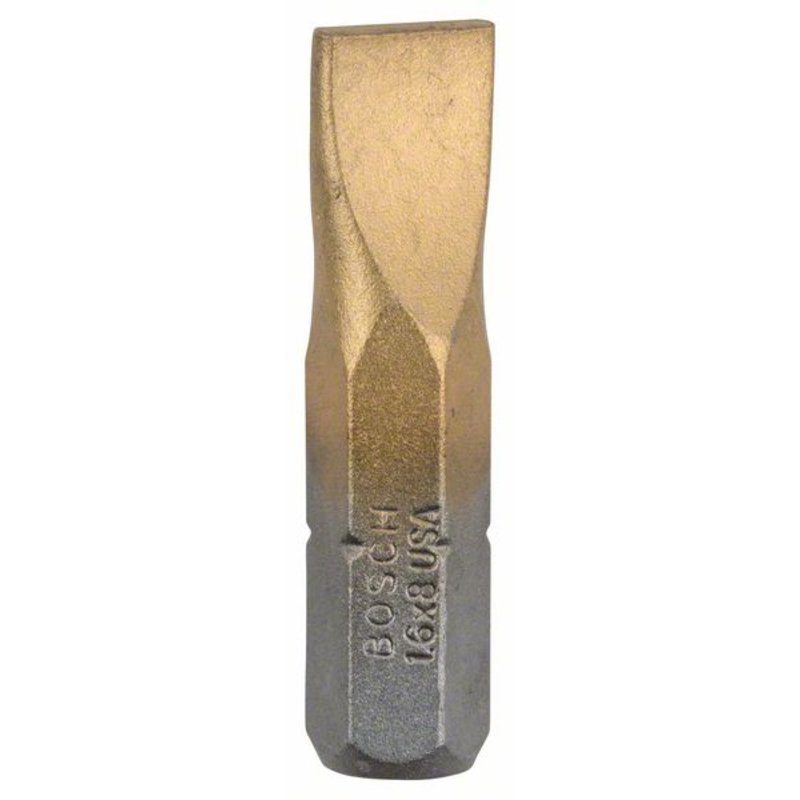 

Бита односторонняя BOSCH Max Grip S1.6x8.0, 25мм, 1/4 (тип С), 3шт. (2607001497)