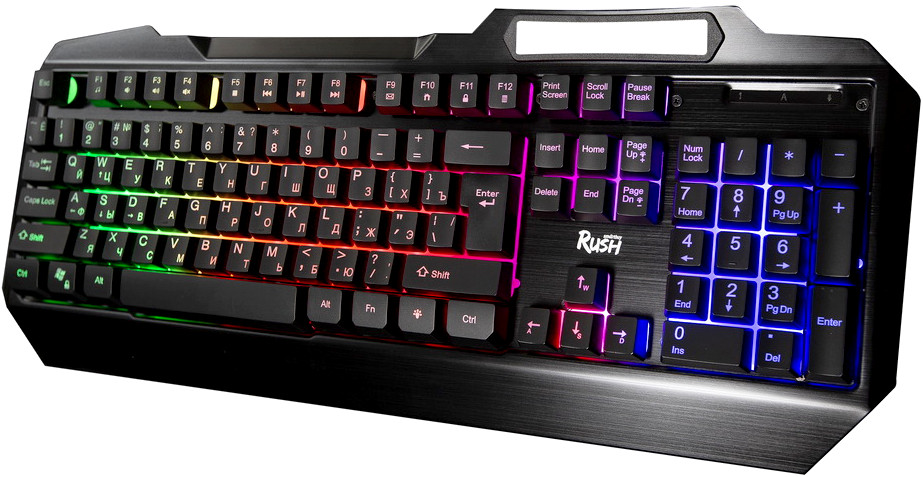 

Клавиатура проводная SmartBuy RUSH Armor 310, мембранная, подсветка, USB, черный (SBK-310G-K), RUSH Armor 310