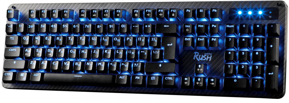 

Клавиатура проводная SmartBuy RUSH Carbon 312, механическая, подсветка, USB, черный (SBK-312MG-K), RUSH Carbon 312
