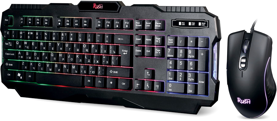 

Клавиатура + мышь SmartBuy RUSH Shotgun, USB, черный (SBC-307728G-K), RUSH Shotgun