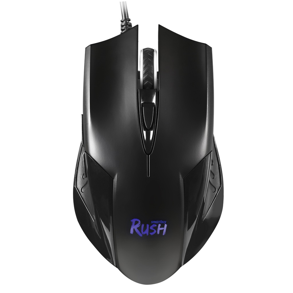 

Мышь проводная SmartBuy RUSH + коврик, 3200dpi, оптическая светодиодная, USB, черный (SBM-726G-K), RUSH + коврик