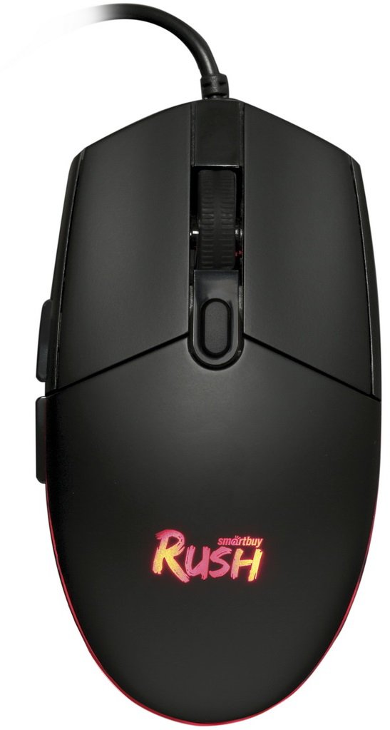 

Мышь проводная SmartBuy RUSH, 2400dpi, оптическая светодиодная, USB, черный (SBM-714G-K), RUSH