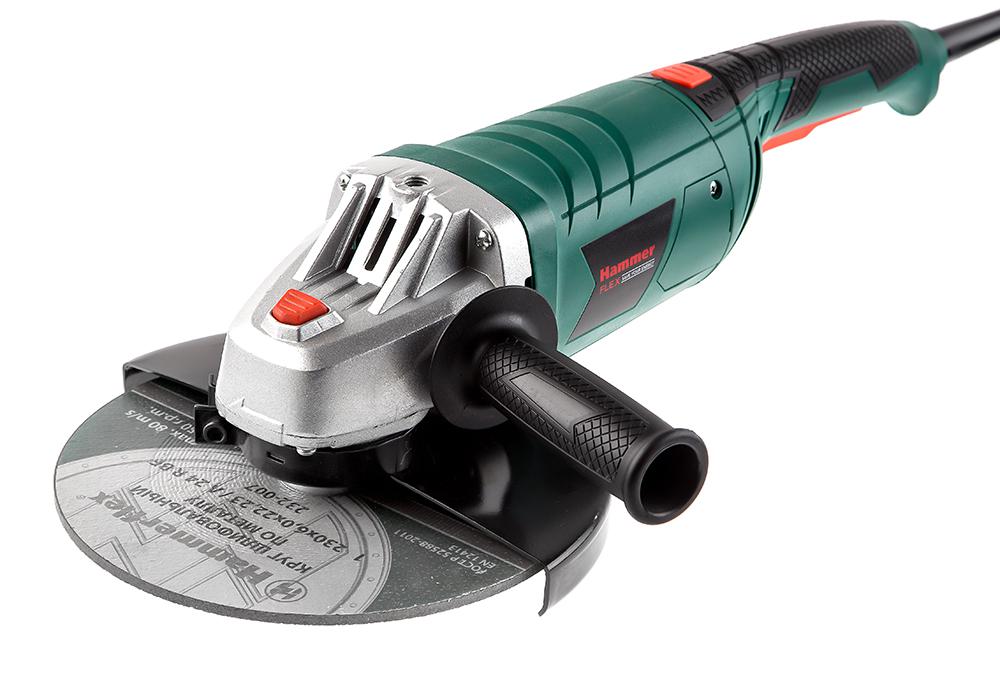 УШМ (болгарка) Hammer Flex USM2400D, 2.4 кВт, 23 см
