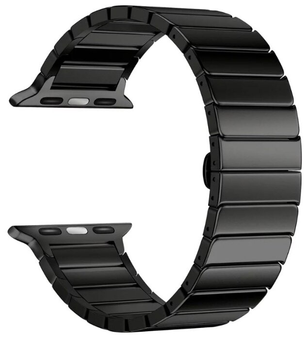 

Ремешок Lyambda Canopus для Apple Watch, нержавеющая сталь, черный (DS-APG-05-40-BL)