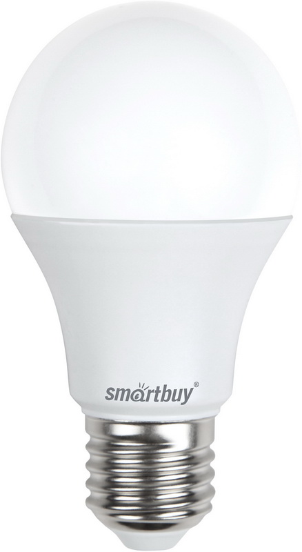 

Лампа светодиодная E27 груша/A60, 9Вт, 3000K / теплый свет, 720лм, SMARTBUY (SBL-A60-09-30K-E27-N)
