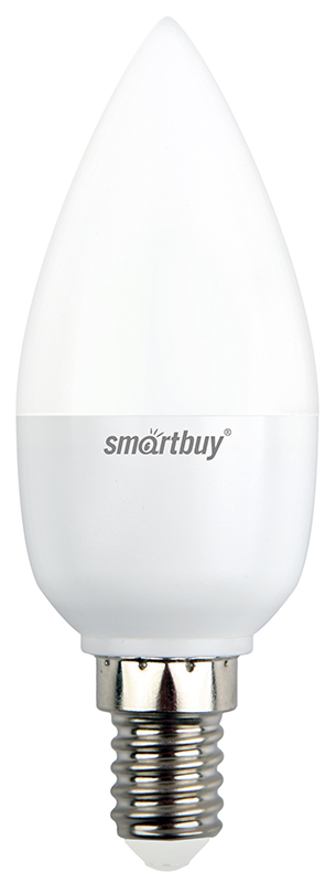 

Лампа светодиодная E14 свеча/C37, 5Вт, 3000K / теплый свет, 350лм, SMARTBUY (SBL-C37-05-30K-E14)
