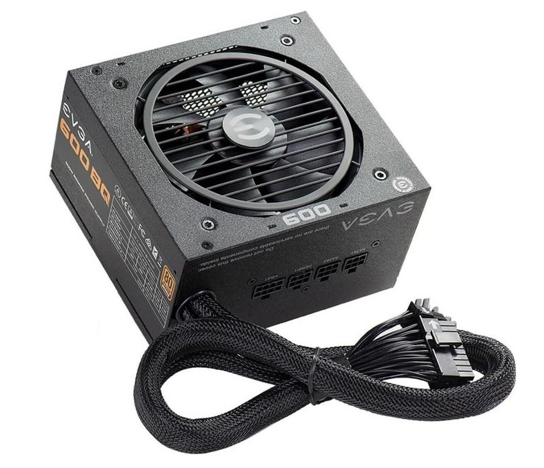 

Блок питания 600Вт ATX EVGA BQ 600, 120 мм, 80 Plus Bronze (110-BQ-0600-K2), Черный, BQ 600