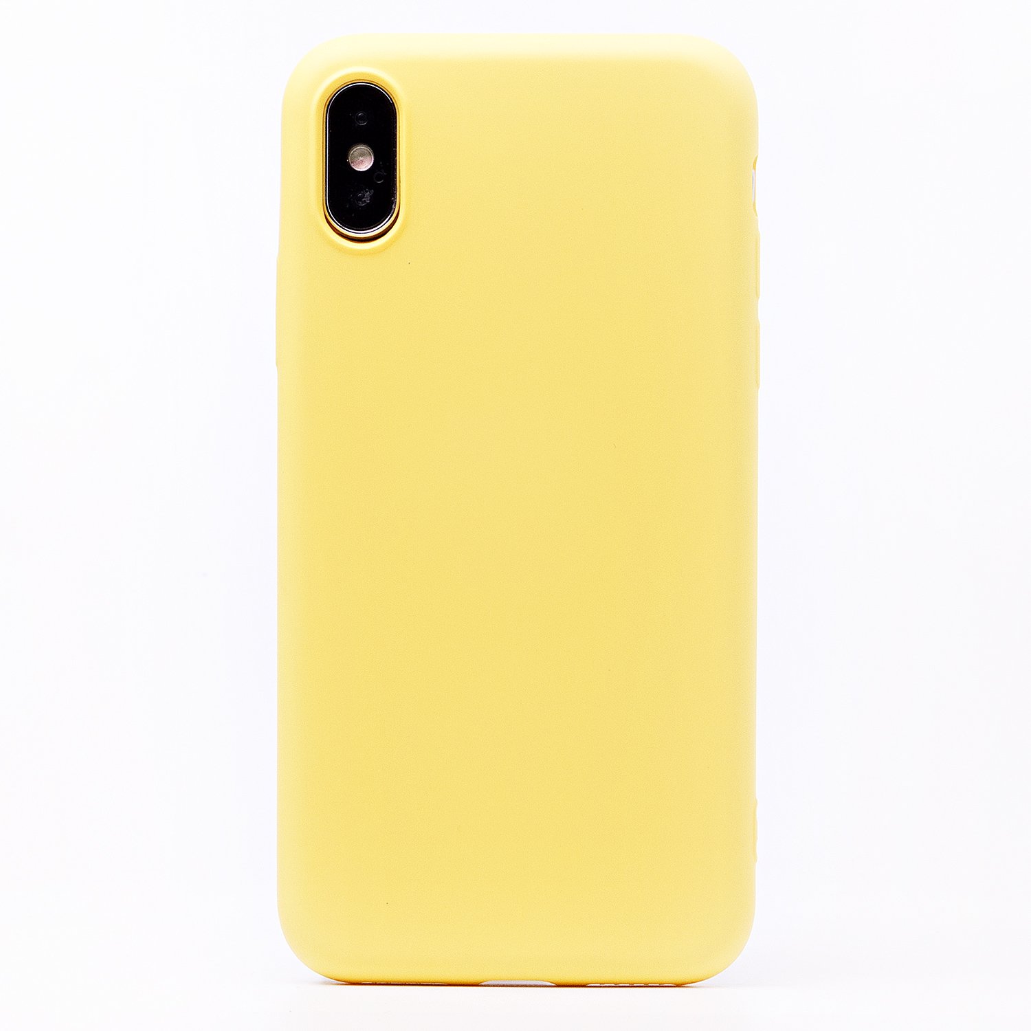 

Чехол-накладка Activ Original Design для смартфона Apple iPhone X/XS, soft-touch, желтый (115625)