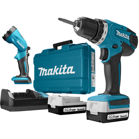 Дрель-шуруповерт Makita DF347DWLE