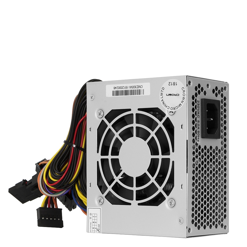 

Блок питания 300 Вт SFX CROWN CM-PSSFX305W SMART, 80 мм (CM000003062), CM-PSSFX305W SMART