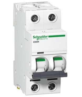 

Выключатель автоматический Schneider Electric Acti9 двухполюсный (2P/2П) 63A C 6кА (A9F79263), 0