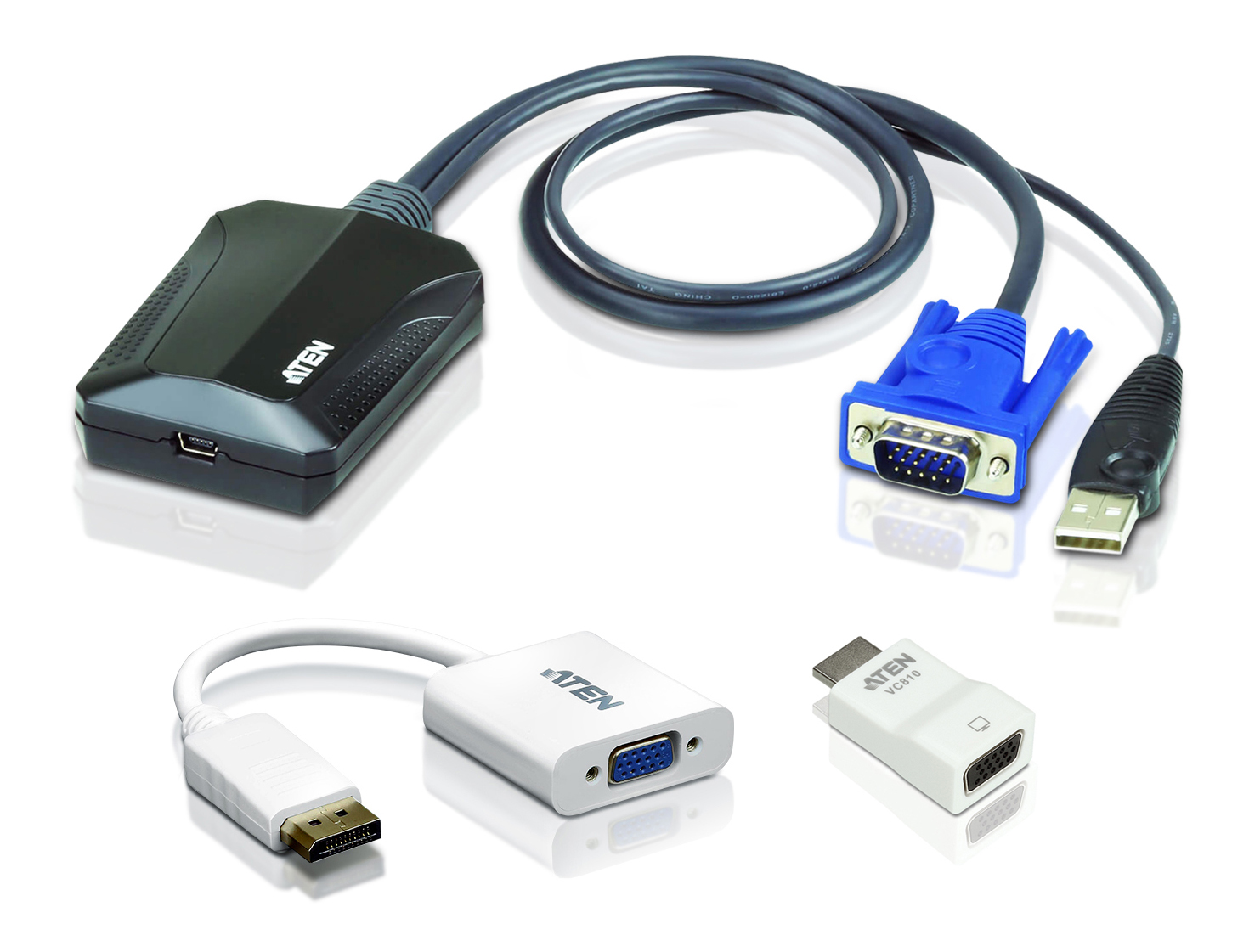 Адаптер KVM (КВМ) ATEN CV211, 1-ПК