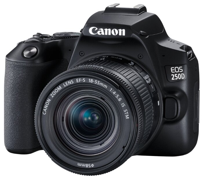 

Зеркальная фотокамера Canon 250D Kit, 18-55, черный (3454C002), 250D Kit