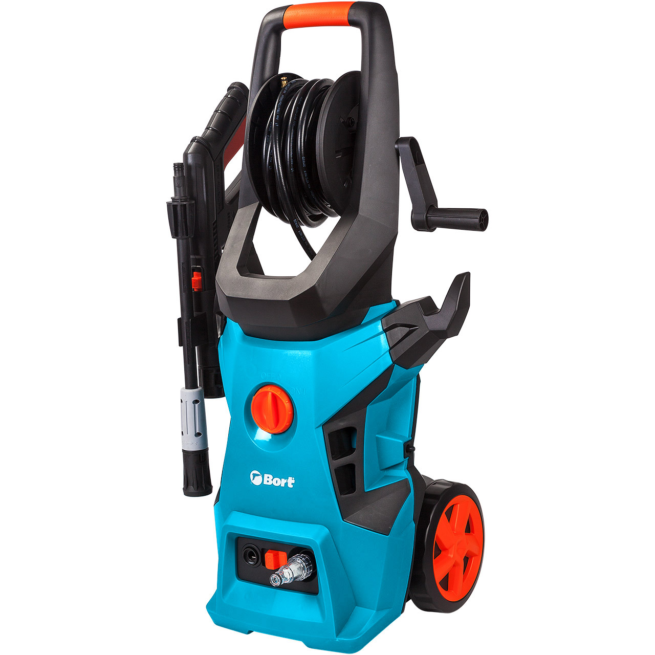 

Минимойка Bort BHR-2500R-Pro, 178 атм, 450 л/ч, шланг 10 м, сетевой шнур 5 м, корпус насоса силумин, забор воды из емкости, 10.5 кг (91276018), BHR-2500R-Pro