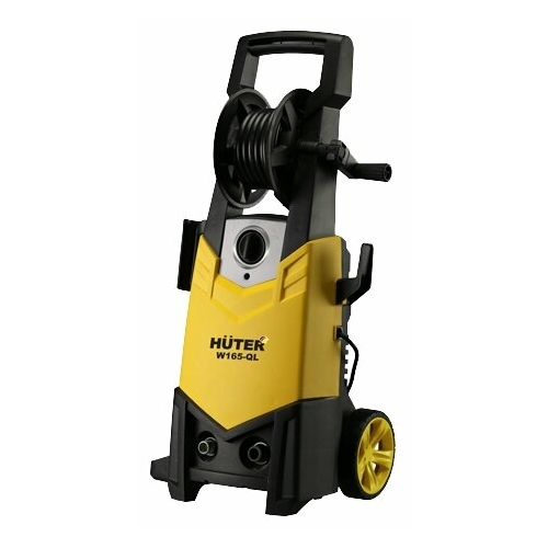 Минимойка Huter W165-QL, 163 атм, 375 л/ч, шланг 5 м, сетевой шнур 4.8 м, корпус насоса металл, забор воды из емкости, 9.7 кг (70/8/12)