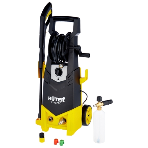 

Минимойка Huter W195-PRO, 192 атм, 420 л/ч, шланг 5 м, сетевой шнур 5 м, корпус насоса металл, забор воды из емкости, 11 кг (70/8/15), W195-PRO