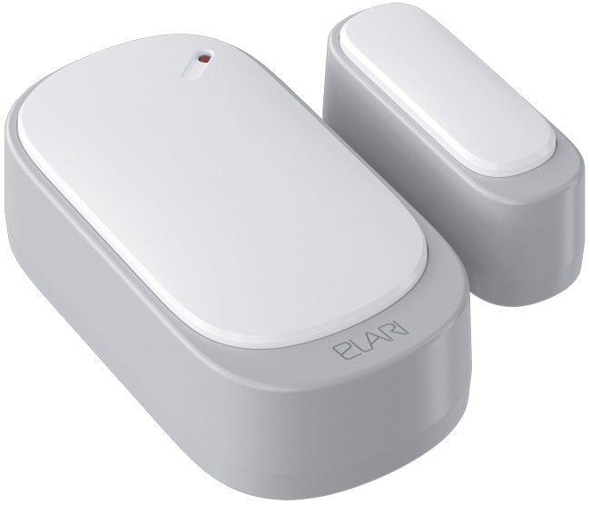 

Датчик открытия двери/окна Elari Smart GRD-DR1Z от батарей, белый/серый, Smart GRD-DR1Z