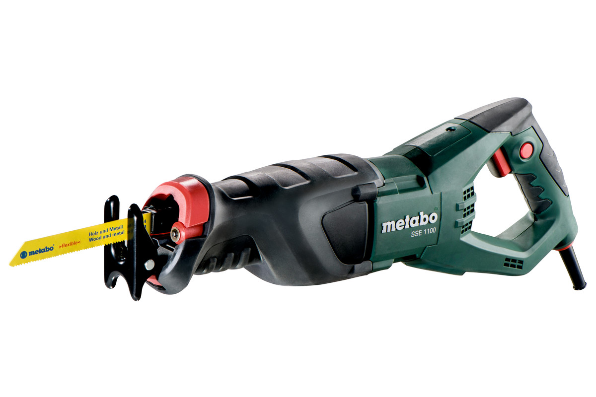 Сабельная пила Metabo SSE 1100, сетевая, бесключевая замена оснастки (606177500)